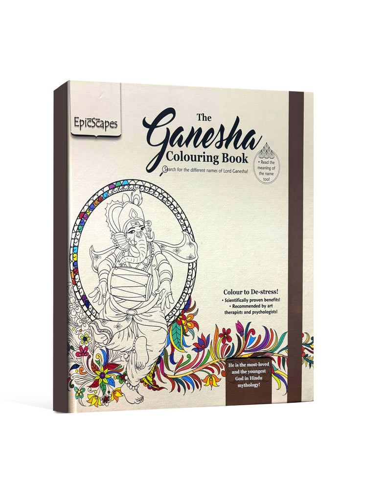 The Ganesha Colouring Book - A Relaxing and Creative Journey