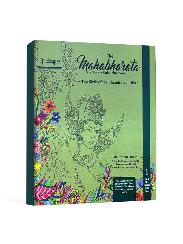 The Mahabharata - Story & Colouring Book: The Birth of the Chandra-Vanshis