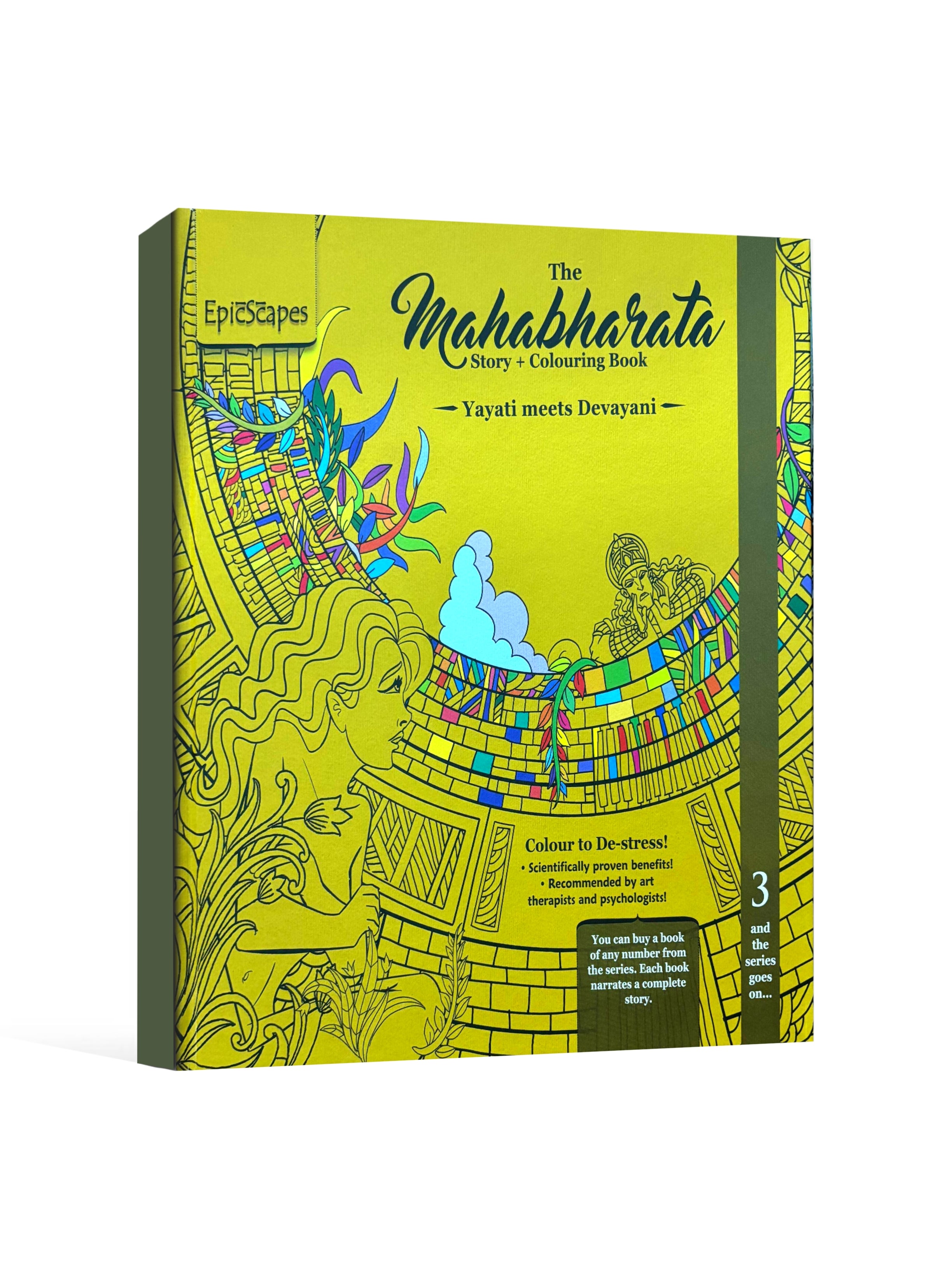 The Mahabharata - Story & Colouring Book: Yayati Meets Devayani